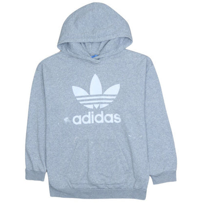 Womens UK Size 10 adidas Grey Pullover Hoodie
