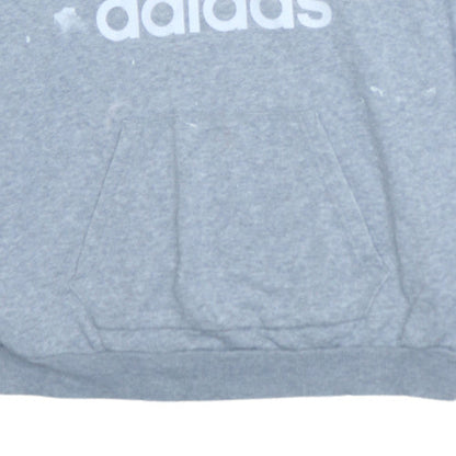 Womens UK Size 10 adidas Grey Pullover Hoodie