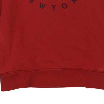 Tommy Hilfiger Boys Red Pullover Hoodie Size 16 Years Logo Graphic