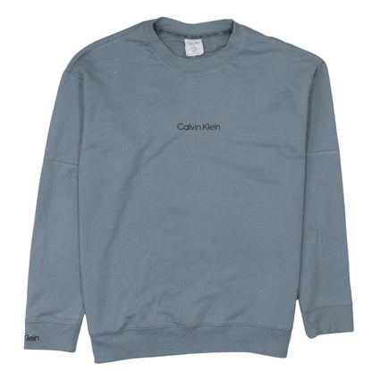 Mens UK Size L Calvin Klein Blue Pullover Sweatshirt