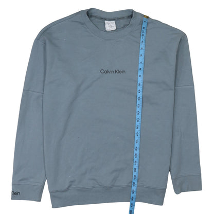 Mens UK Size L Calvin Klein Blue Pullover Sweatshirt