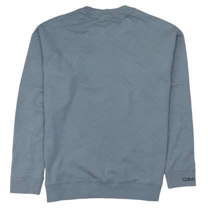 Mens UK Size L Calvin Klein Blue Pullover Sweatshirt