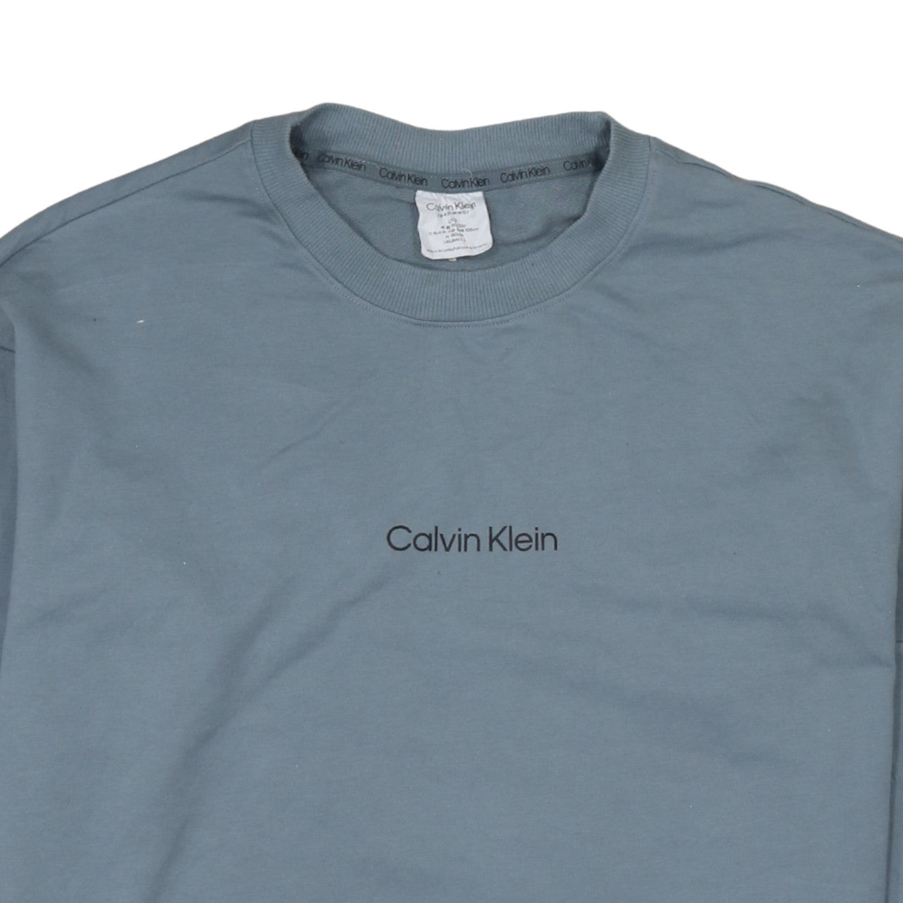 Mens UK Size L Calvin Klein Blue Pullover Sweatshirt