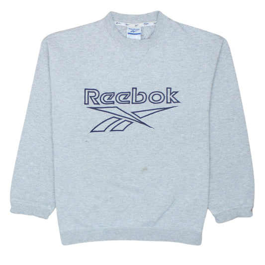 Mens UK Size S Reebok Grey Pullover Sweatshirt