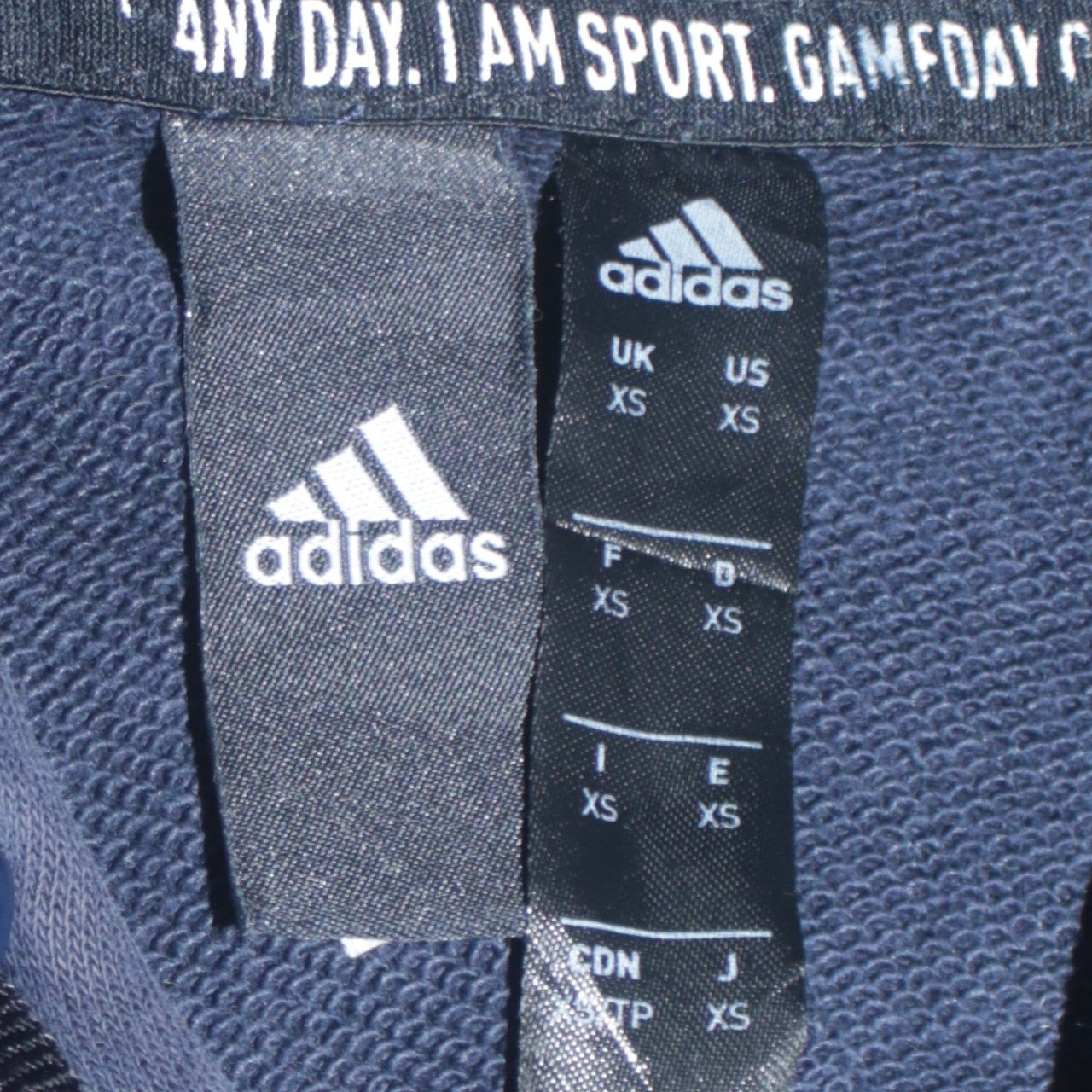 Mens UK Size XS adidas Blue Pullover Hoodie