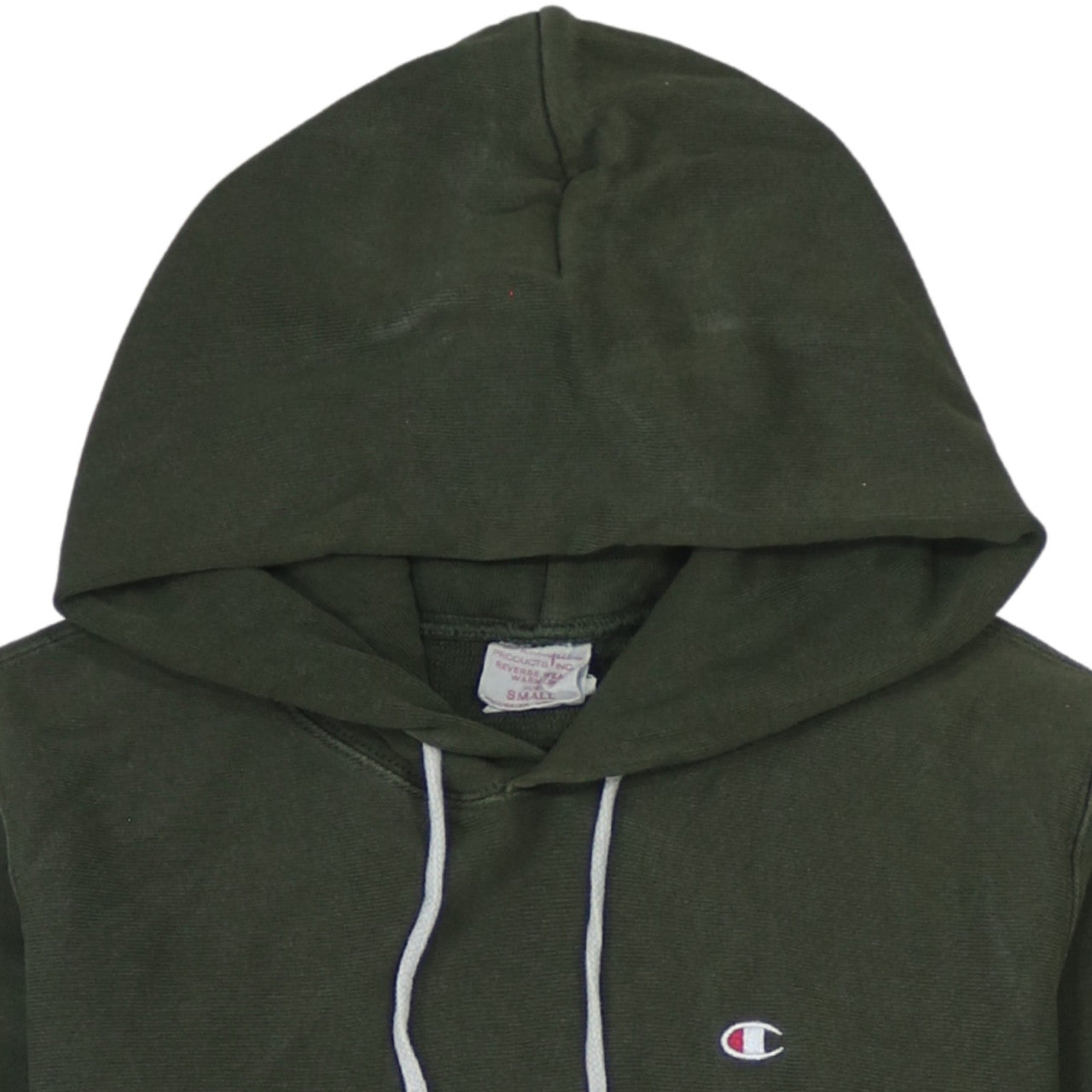 Mens UK Size S Champion Green Pullover Hoodie