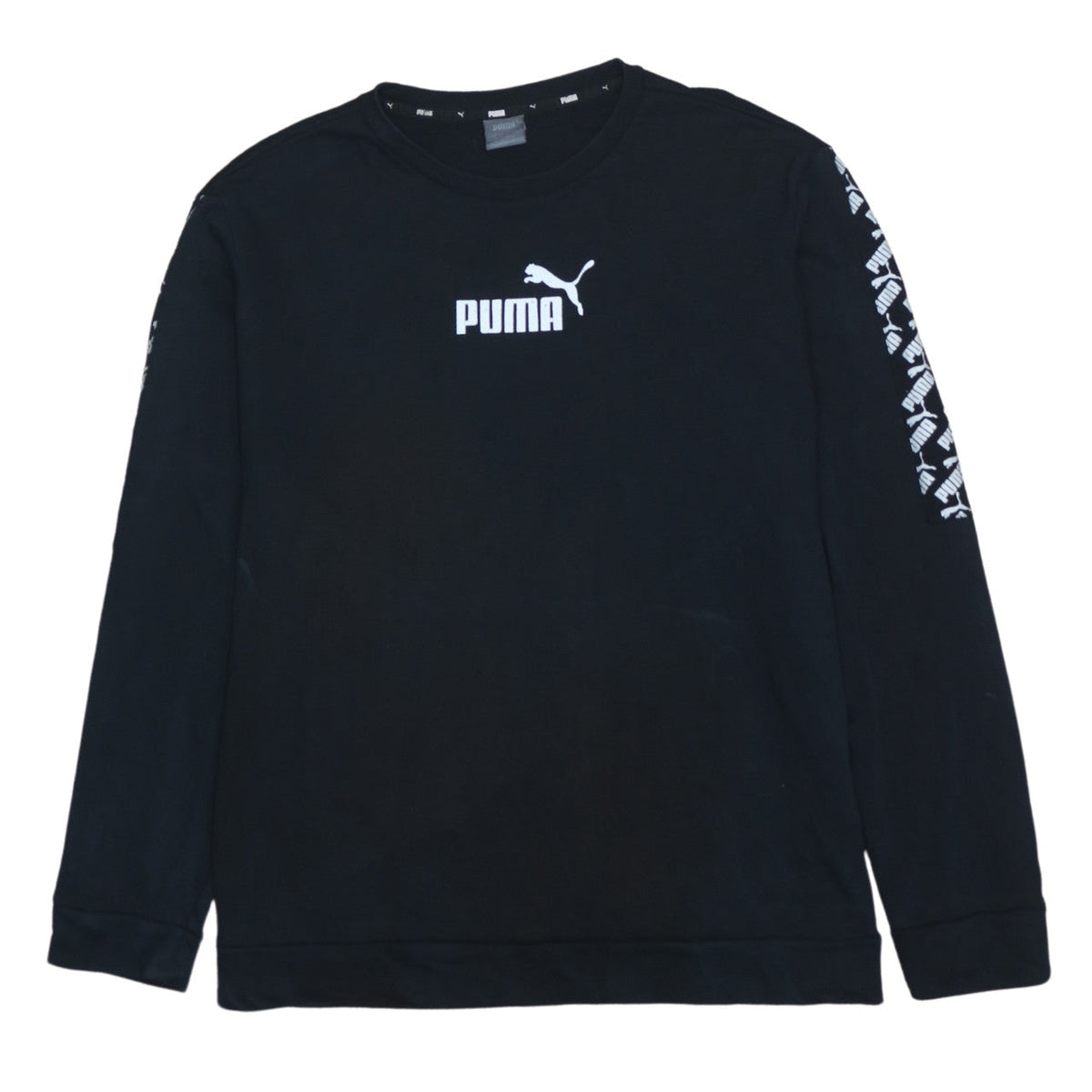 Mens UK Size L PUMA Black Pullover Sweatshirt