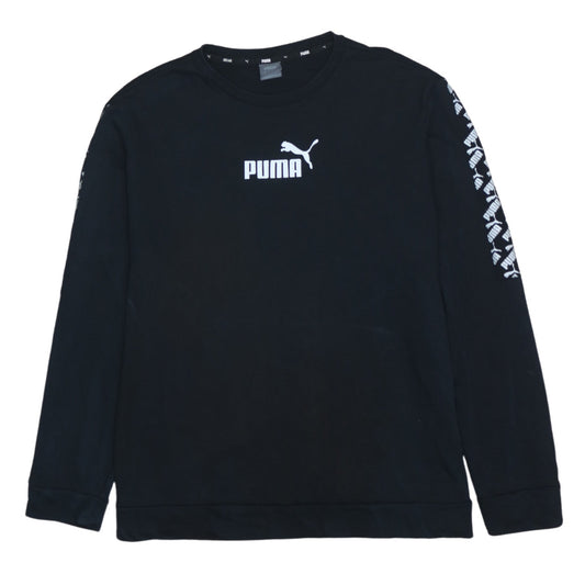 Mens UK Size L PUMA Black Pullover Sweatshirt