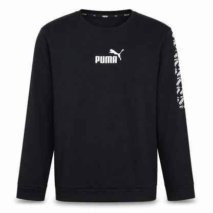 Mens UK Size L PUMA Black Pullover Sweatshirt