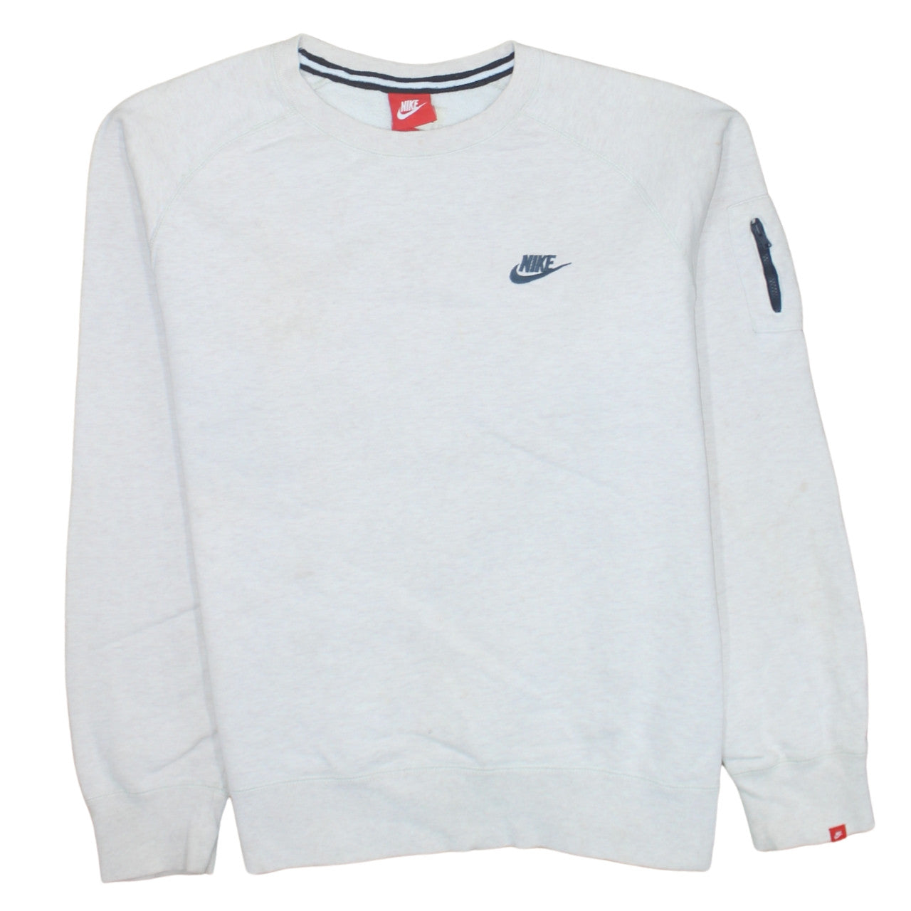 Mens UK Size L Nike Grey Pullover Sweatshirt