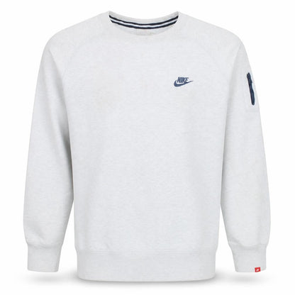 Mens UK Size L Nike Grey Pullover Sweatshirt