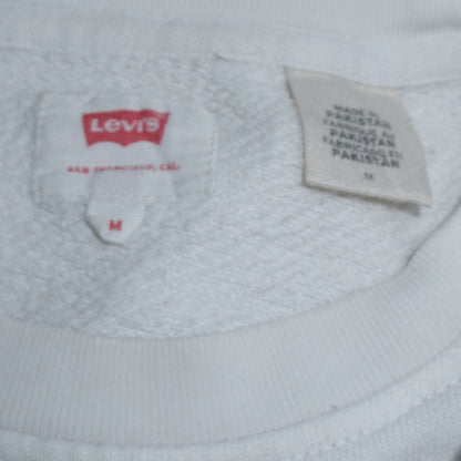Mens UK Size M Levi's White Pullover Sweatshirt