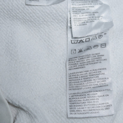 Mens UK Size M Levi's White Pullover Sweatshirt