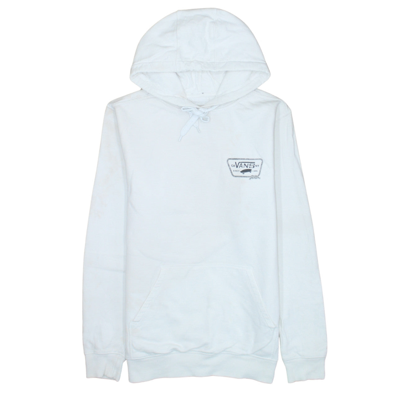 Mens UK Size S VANS White Pullover Hoodie