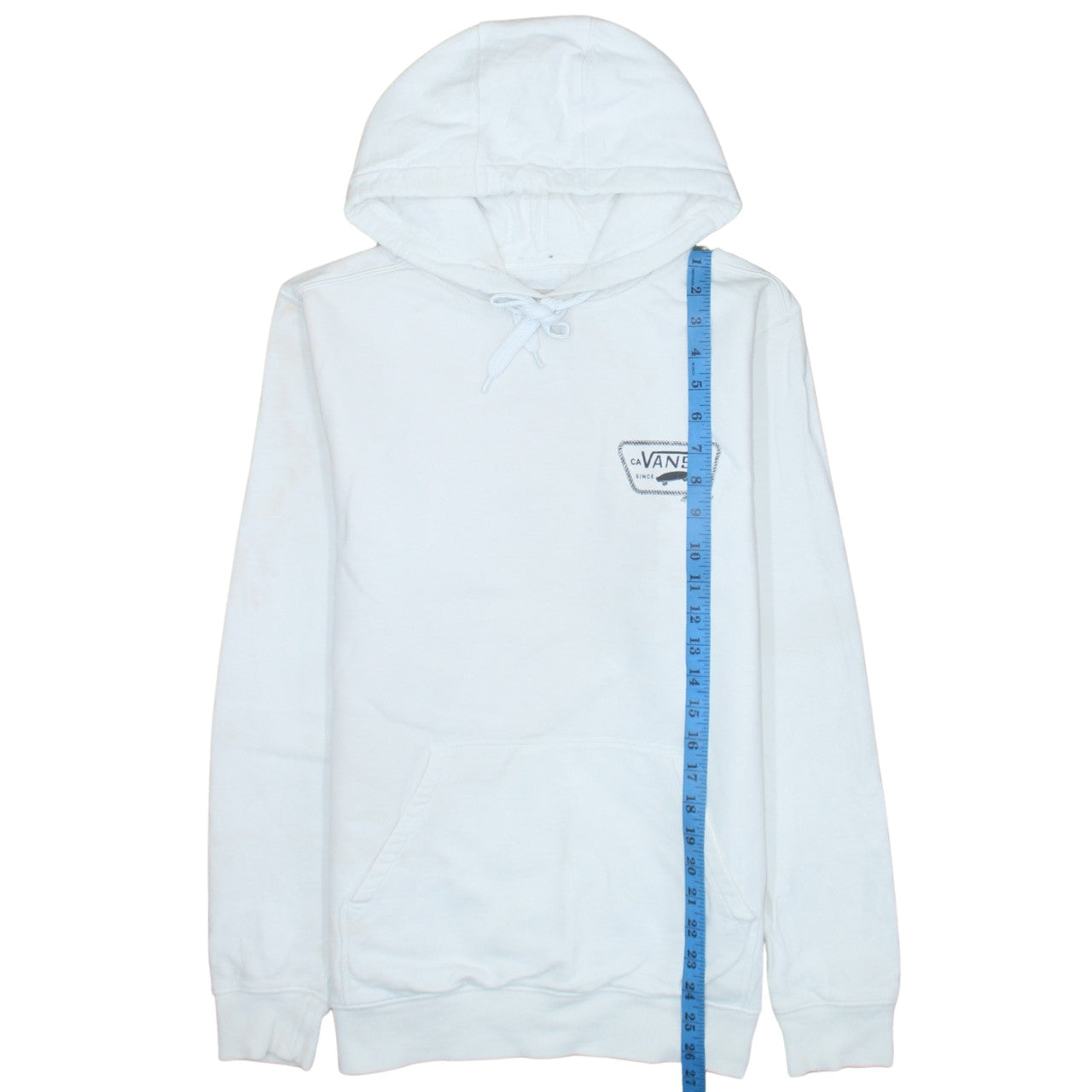 Mens UK Size S VANS White Pullover Hoodie