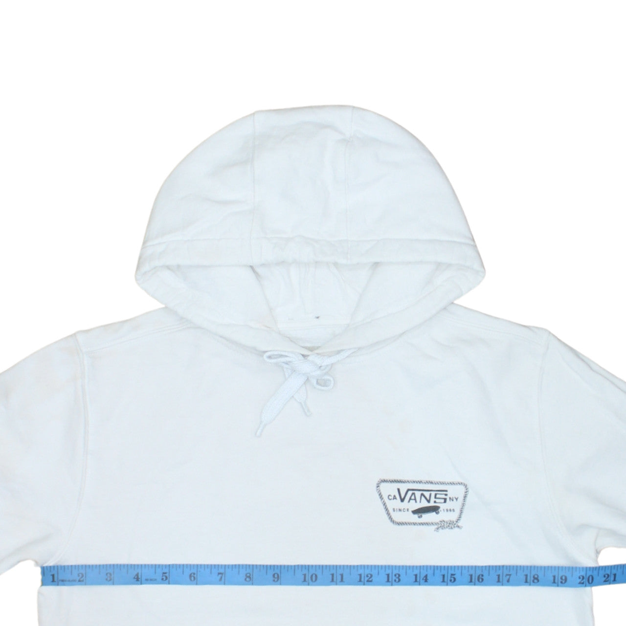 Mens UK Size S VANS White Pullover Hoodie