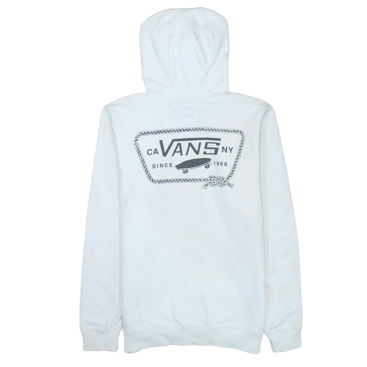 Mens UK Size S VANS White Pullover Hoodie
