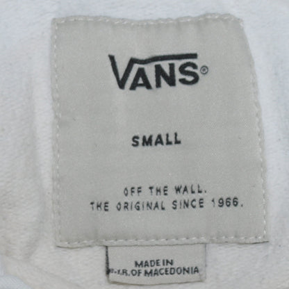 Mens UK Size S VANS White Pullover Hoodie