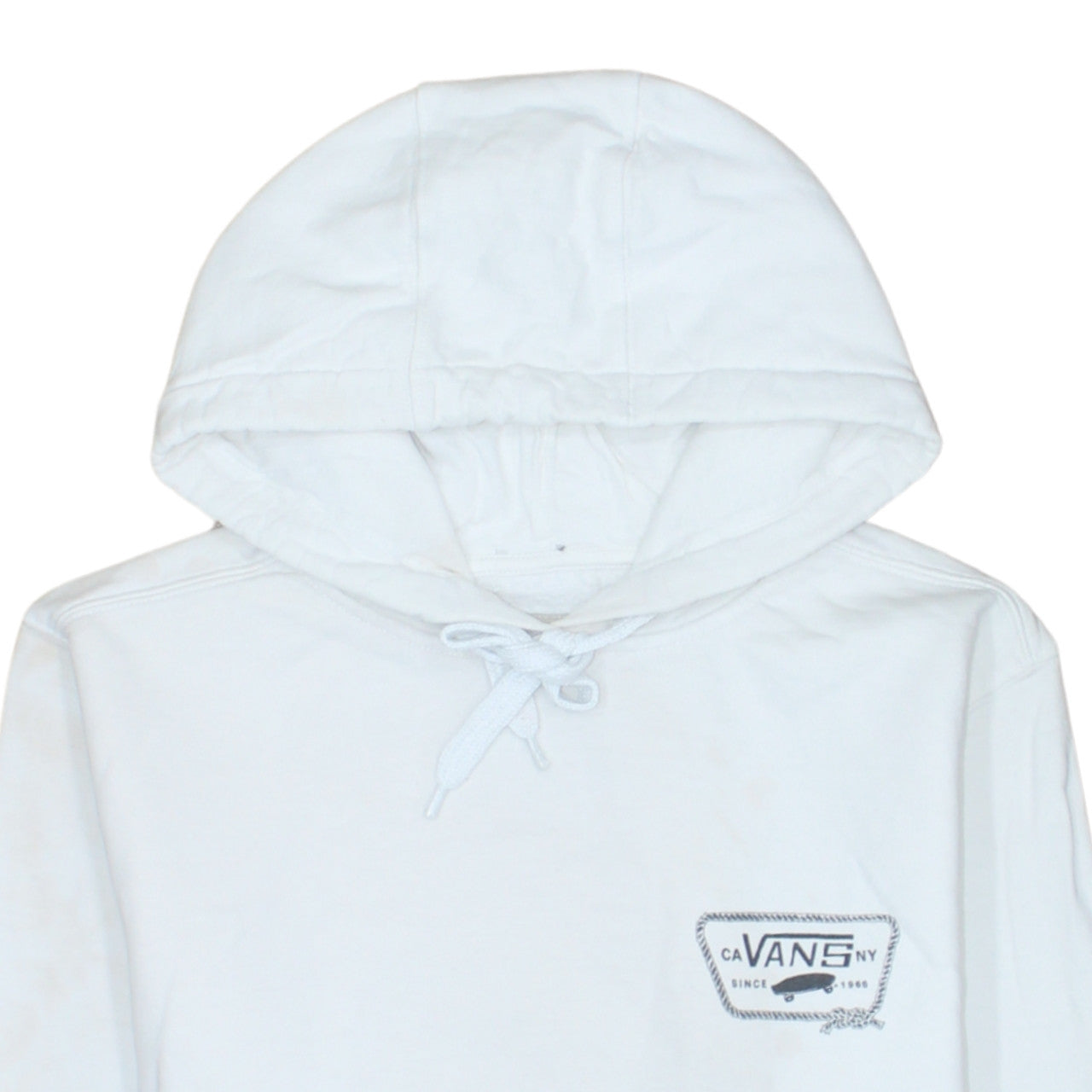 Mens UK Size S VANS White Pullover Hoodie
