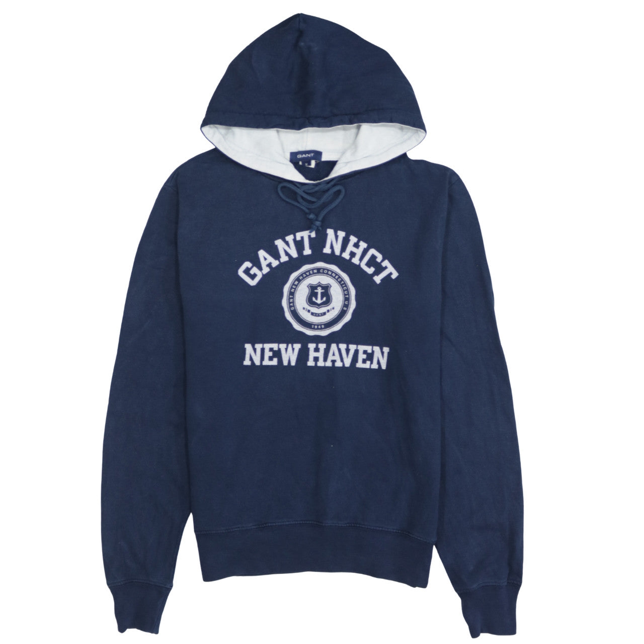 Mens UK Size M GANT Blue Pullover Hoodie