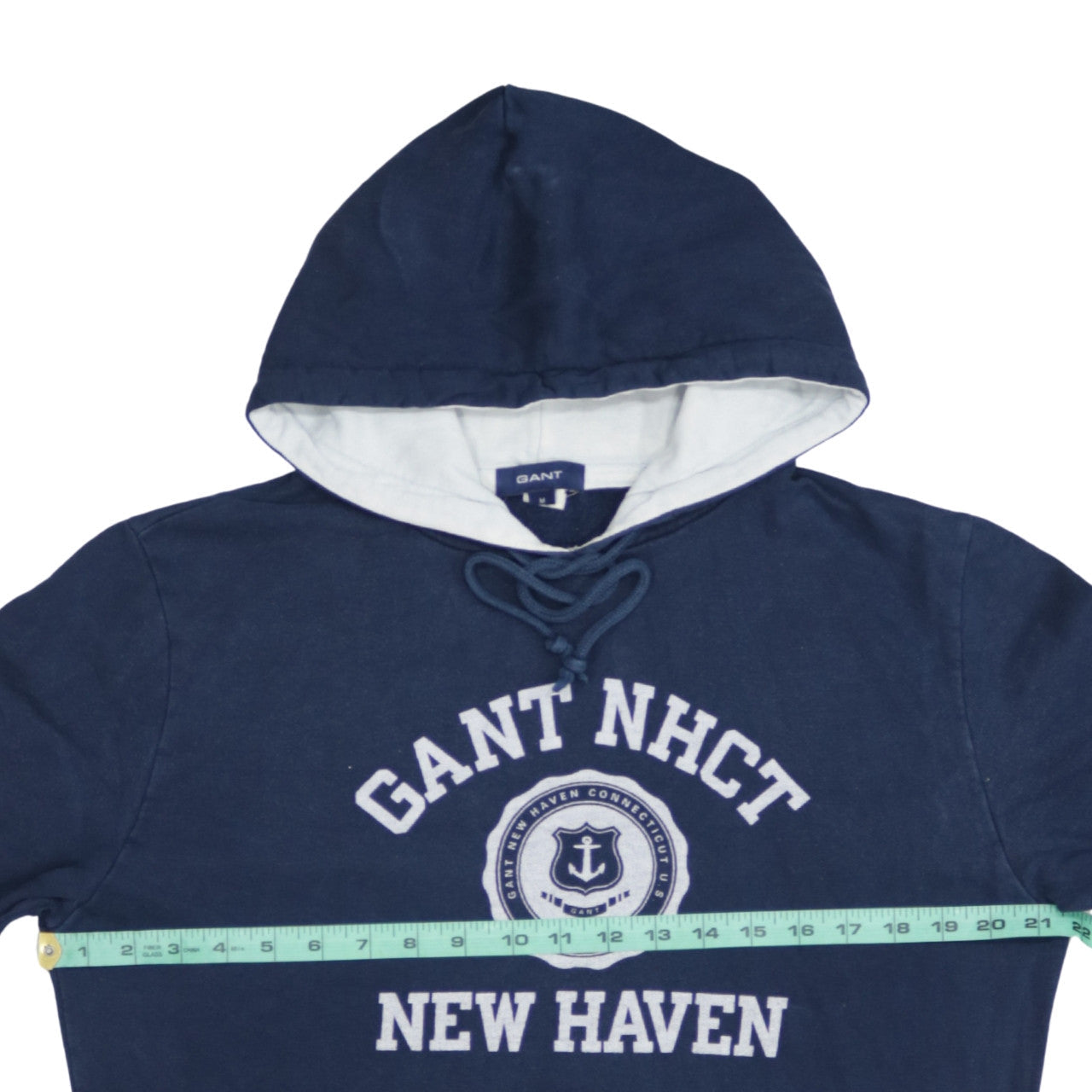 Mens UK Size M GANT Blue Pullover Hoodie