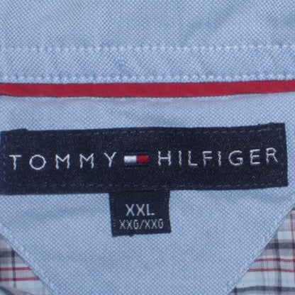 Tommy Hilfiger Men’s Blue Check Long Sleeve Button-Down Shirt 2XL