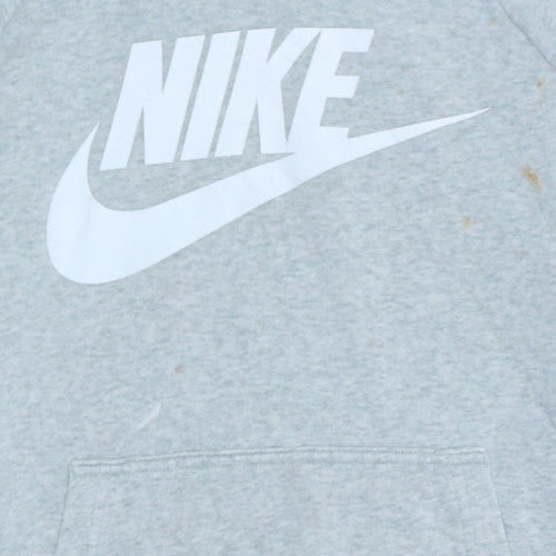 Mens UK Size S Nike Grey Pullover Hoodie