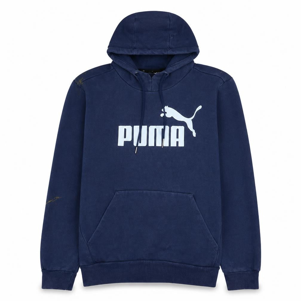 Mens UK Size S PUMA Blue Pullover Hoodie