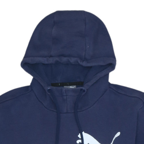 Mens UK Size S PUMA Blue Pullover Hoodie