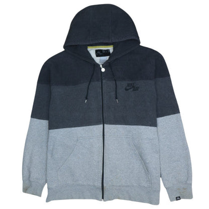 Mens UK Size XL Nike Grey Full Zip Hoodie