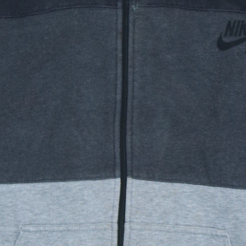 Mens UK Size XL Nike Grey Full Zip Hoodie