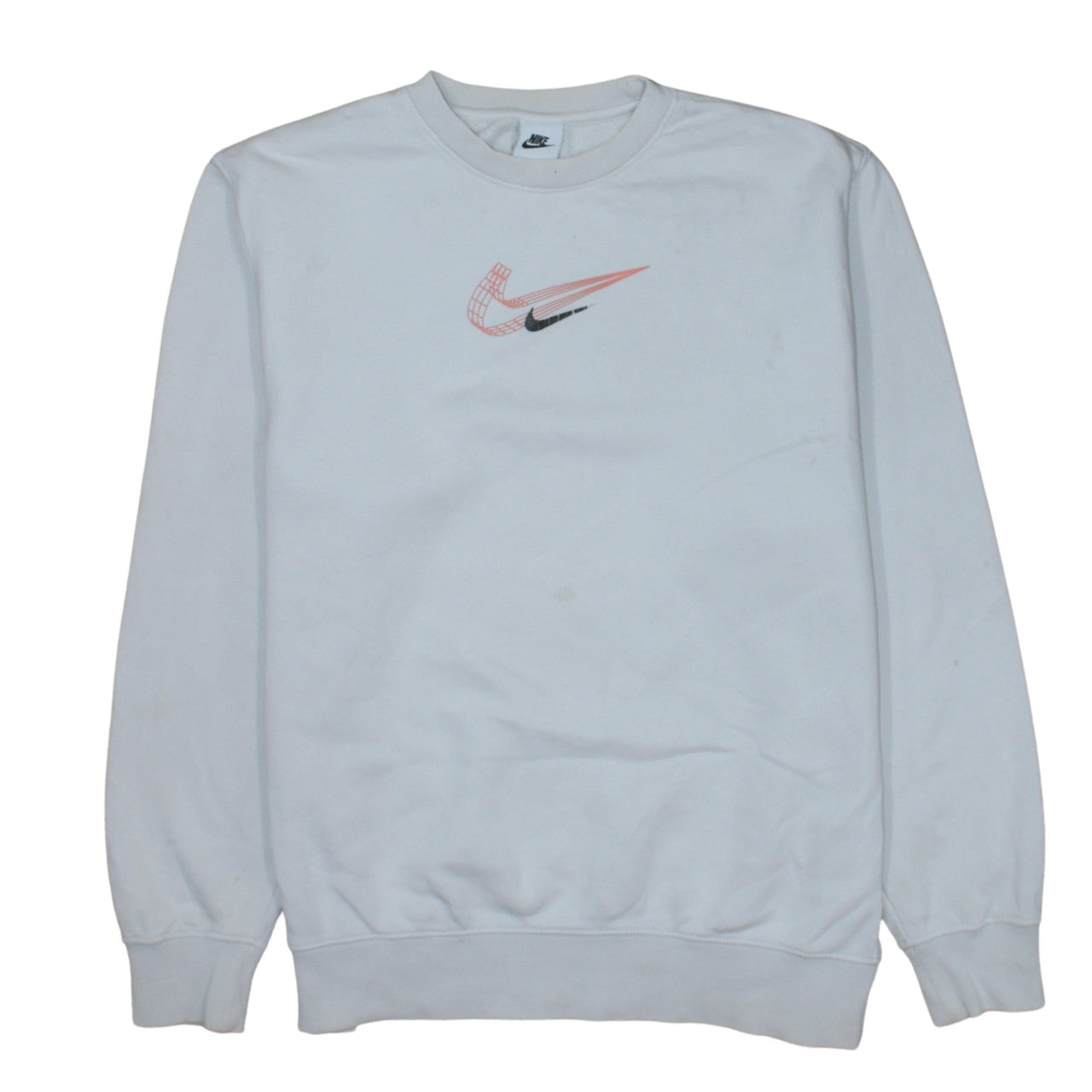 Mens UK Size M Nike White Pullover Sweatshirt