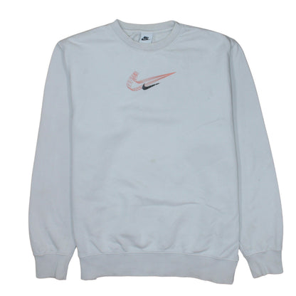 Mens UK Size M Nike White Pullover Sweatshirt