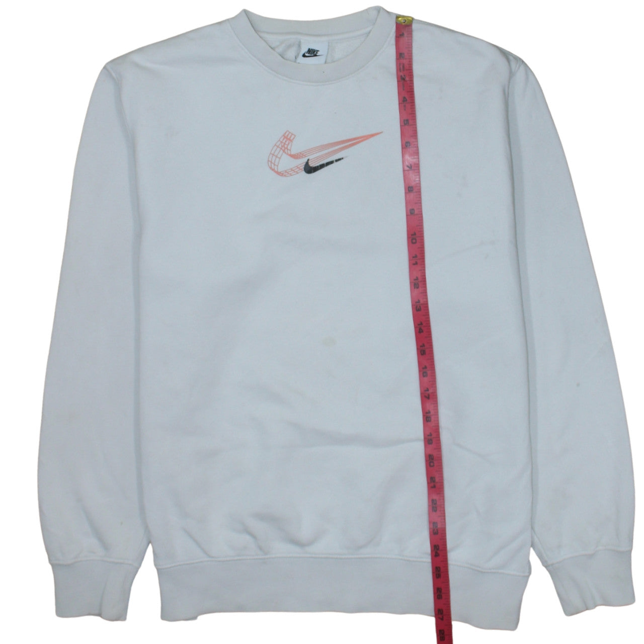Mens UK Size M Nike White Pullover Sweatshirt