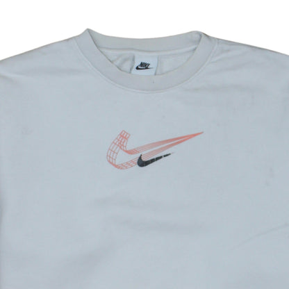 Mens UK Size M Nike White Pullover Sweatshirt