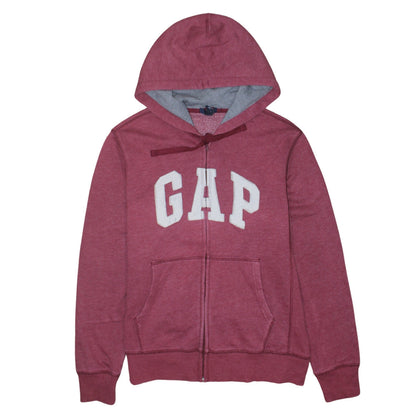 Mens UK Size S Gap Red Full Zip Hoodie