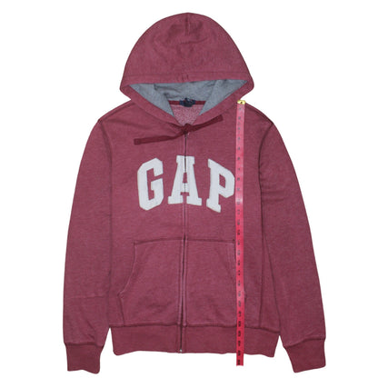Mens UK Size S Gap Red Full Zip Hoodie