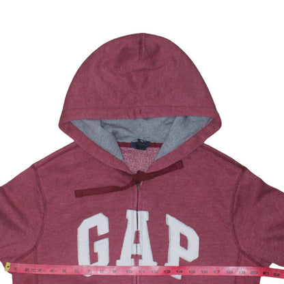 Mens UK Size S Gap Red Full Zip Hoodie