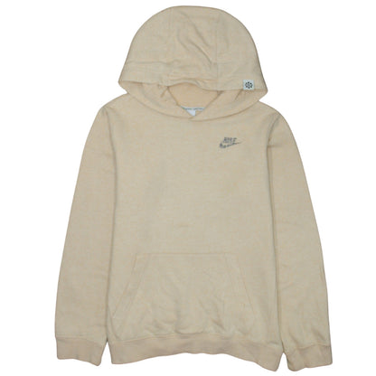 Nike Girls Beige Pullover Fleece Hoodie XL 158-170cm Hooded Sweatshirt
