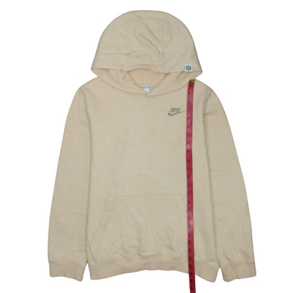 Nike Girls Beige Pullover Fleece Hoodie XL 158-170cm Hooded Sweatshirt