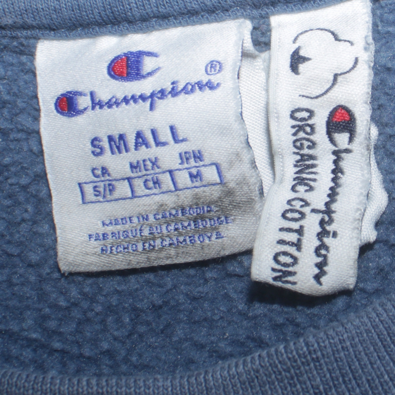 Mens UK Size S Champion Blue Pullover Sweatshirt
