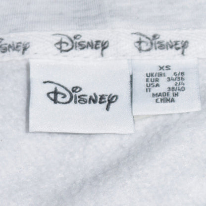 Womens UK Size XS Disney Grey Pullover Hoodie