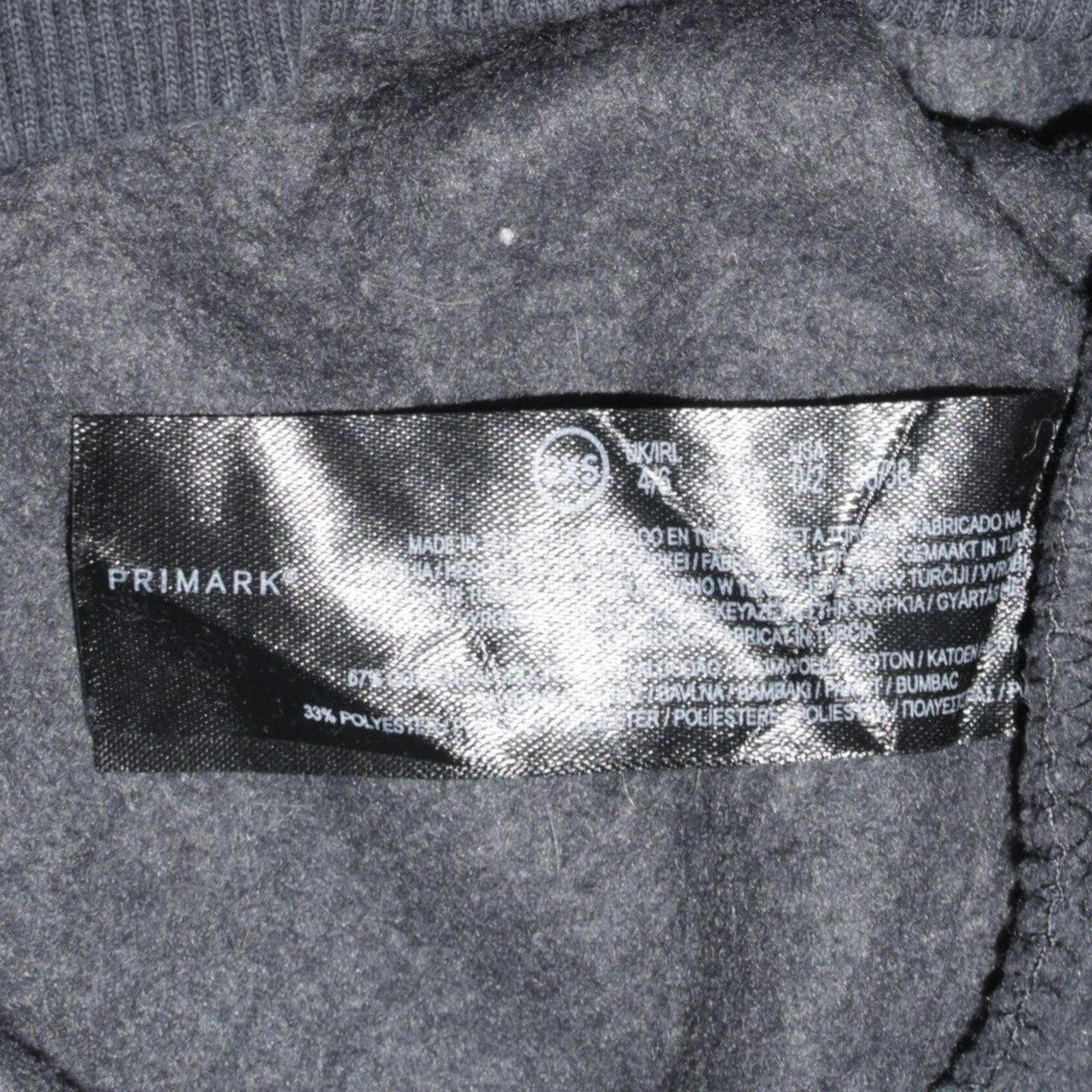 Womens UK Size S Primark Black Pullover Sweatshirt