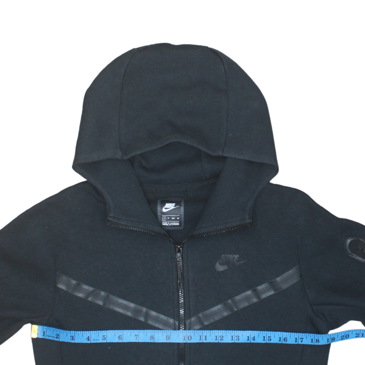 Mens UK Size XS Nike Black Full Zip Hoodie