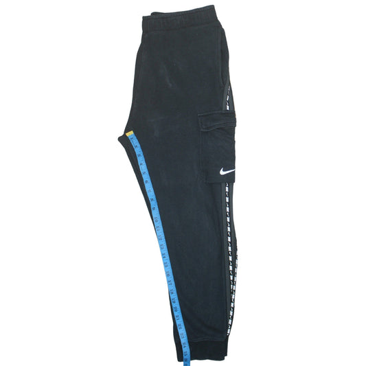Mens UK Size M Nike Regular Fit Jogger Black Trousers