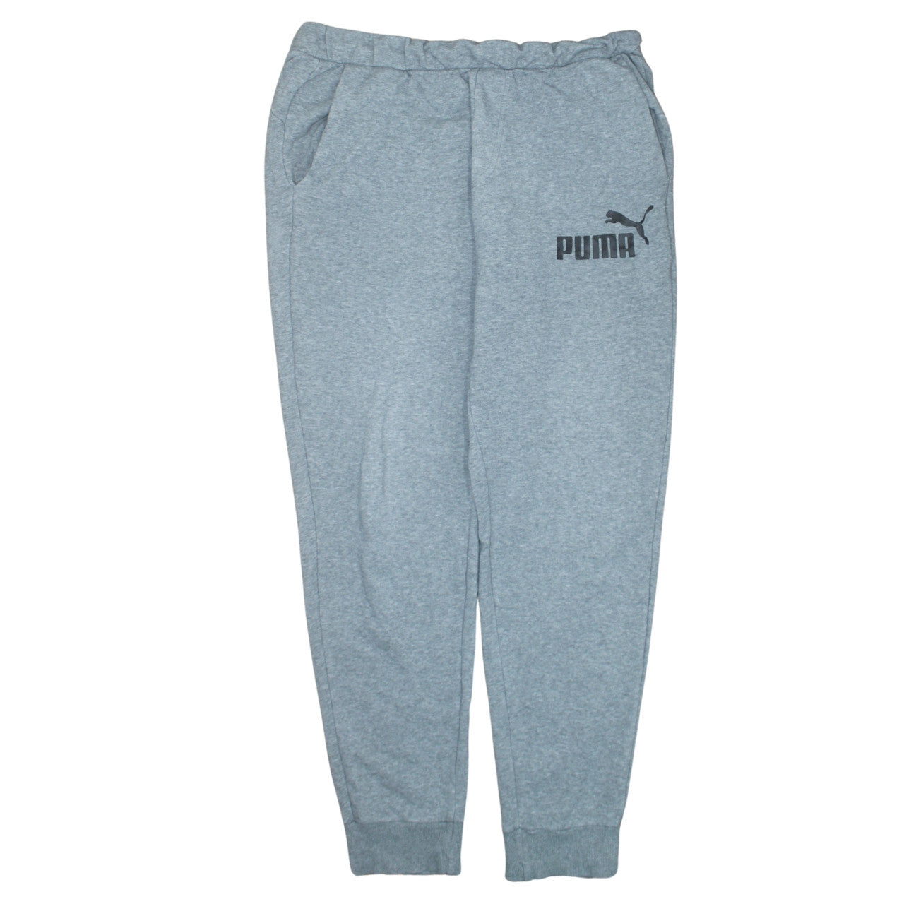Mens UK Size L PUMA Regular Fit Jogger Grey Trousers