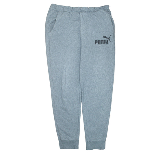 Mens UK Size L PUMA Regular Fit Jogger Grey Trousers