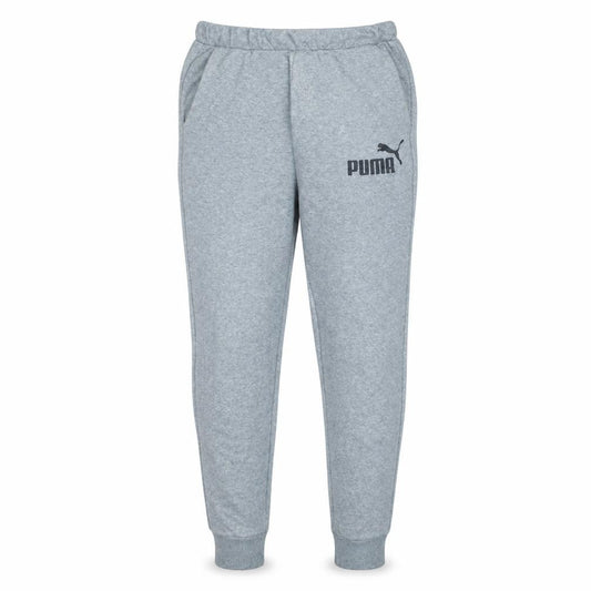 Front view of Puma Men's Grey Jogger Sweatpants L Regular Fit Activewear