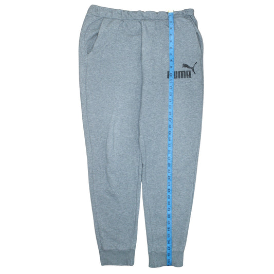 Mens UK Size L PUMA Regular Fit Jogger Grey Trousers