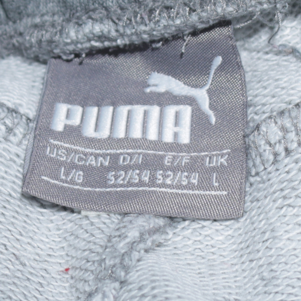 Mens UK Size L PUMA Regular Fit Jogger Grey Trousers